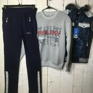 Malaky Womens Mohammed Vest Sweat Set L NWT